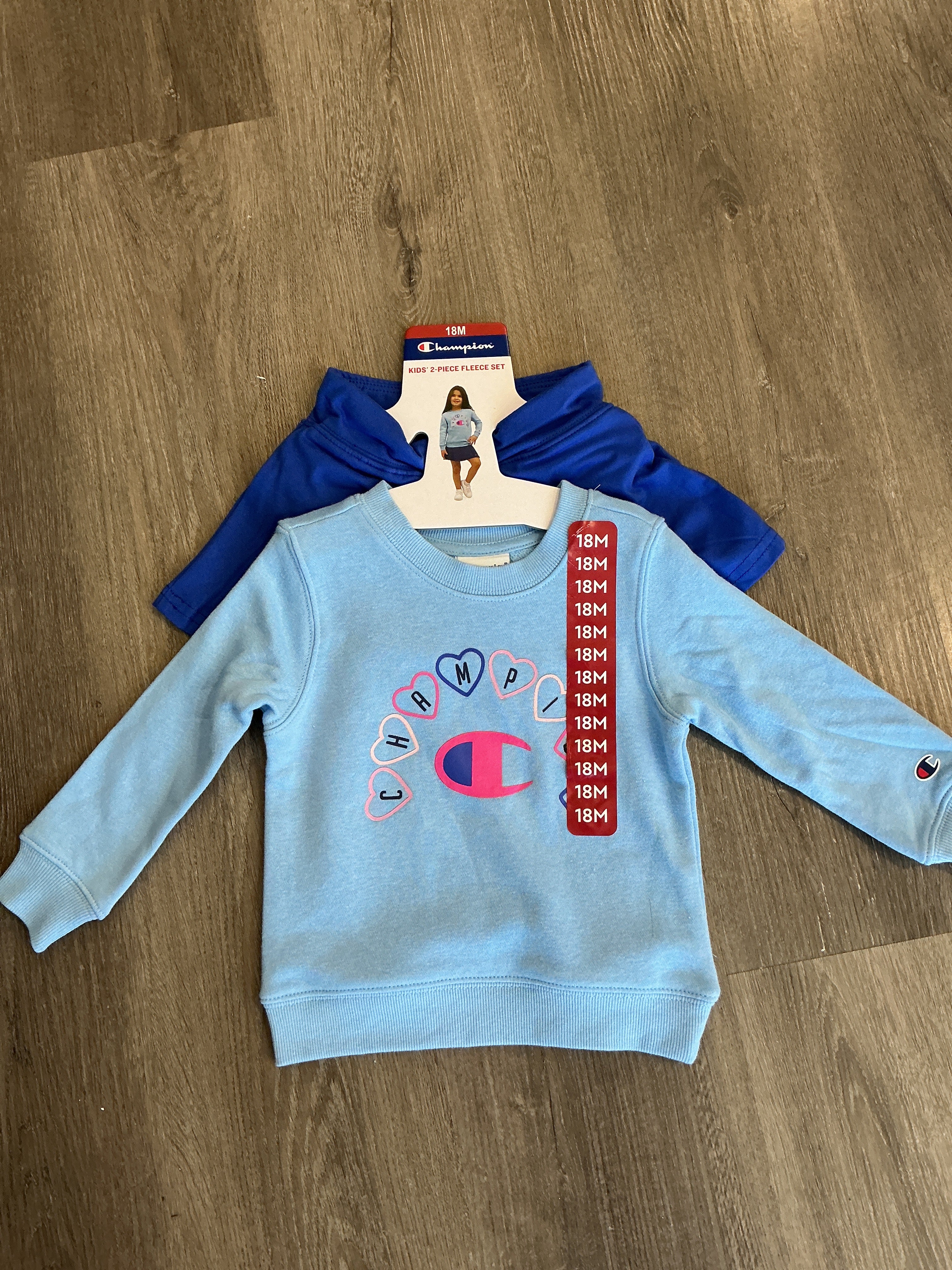GIRLS 2 PIECE CHAMPION FLEECE