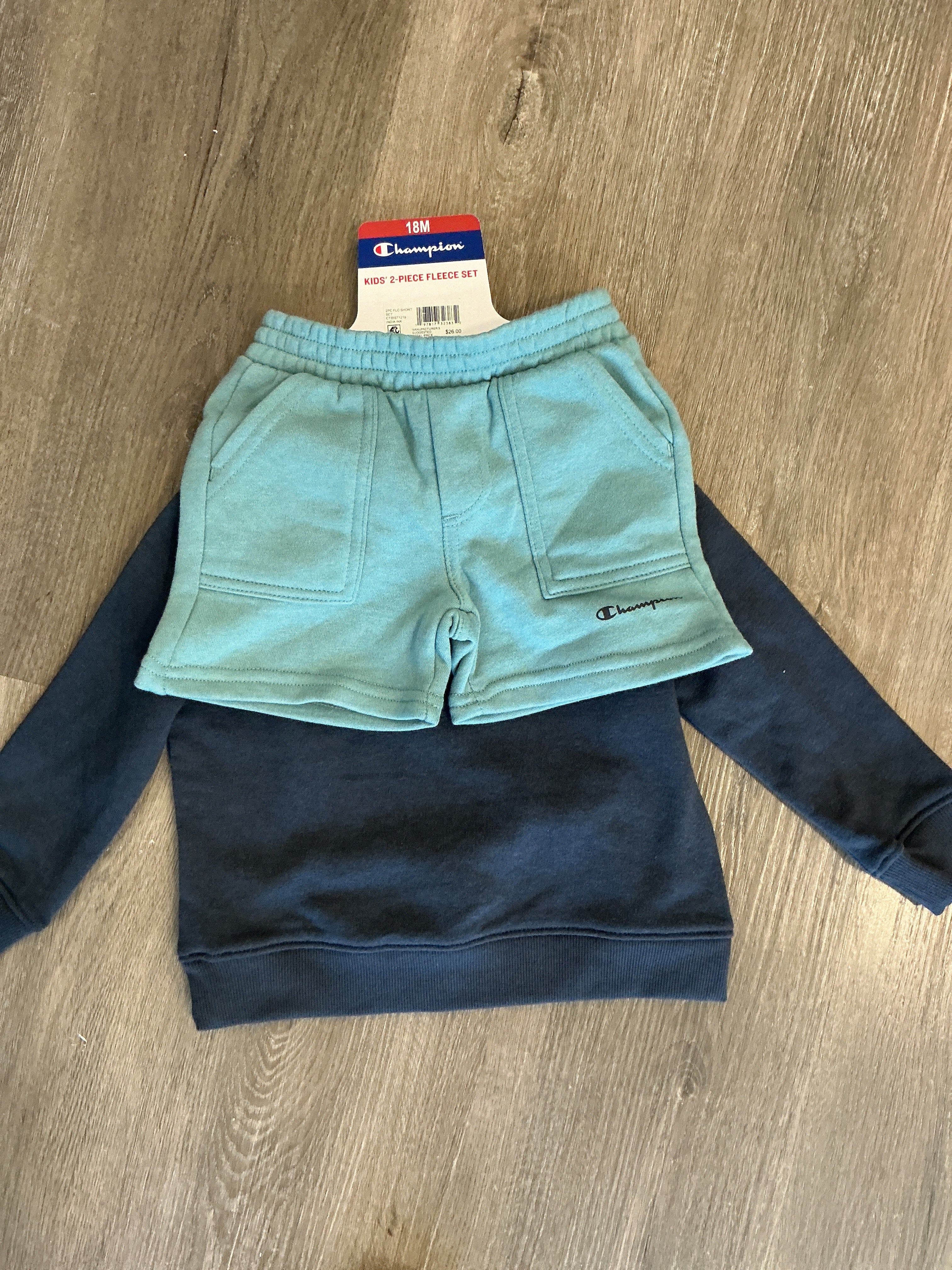 BOYS 2 PIECE CHAMPION FLEECE