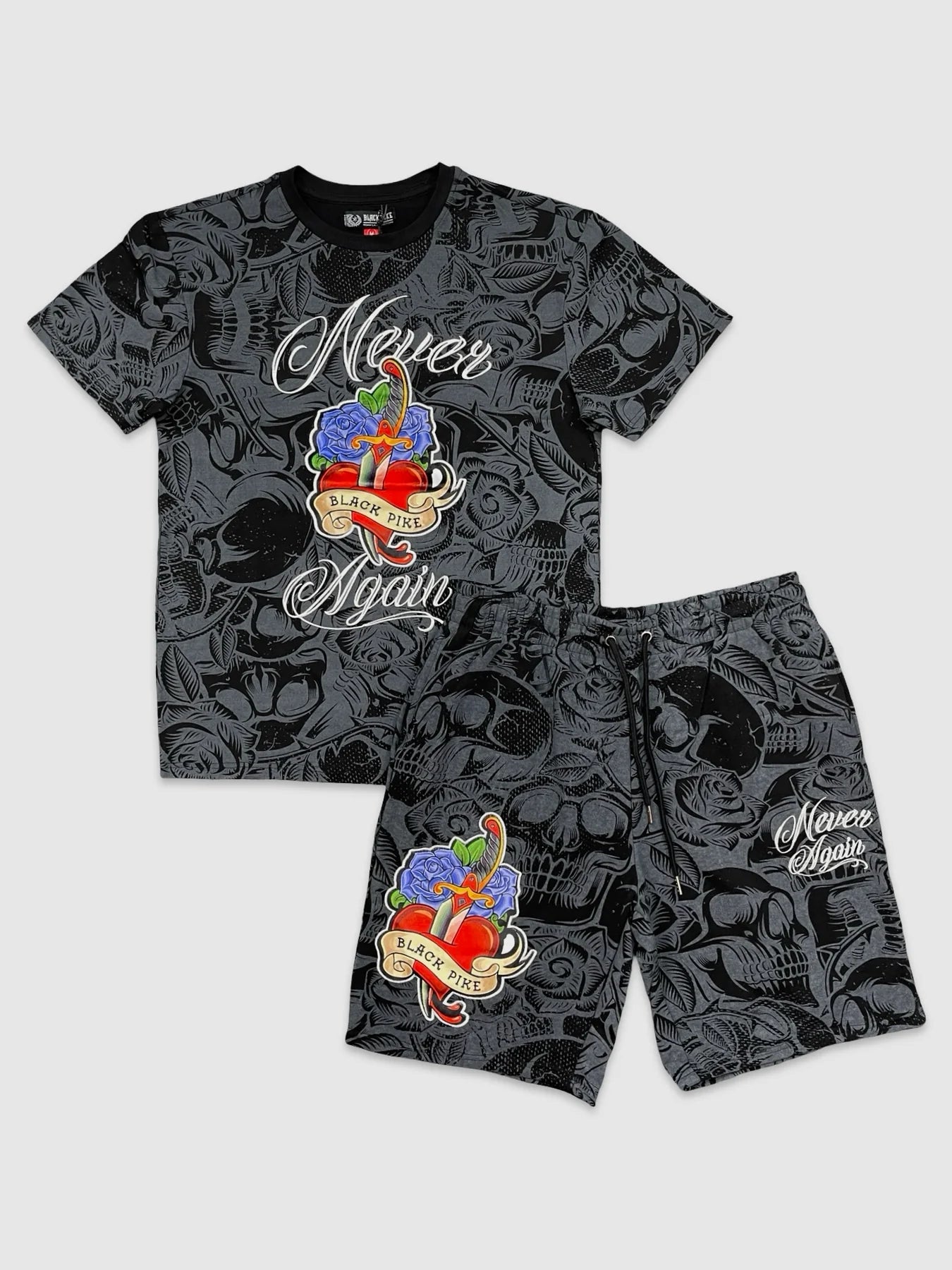 Never Again Shorts Set